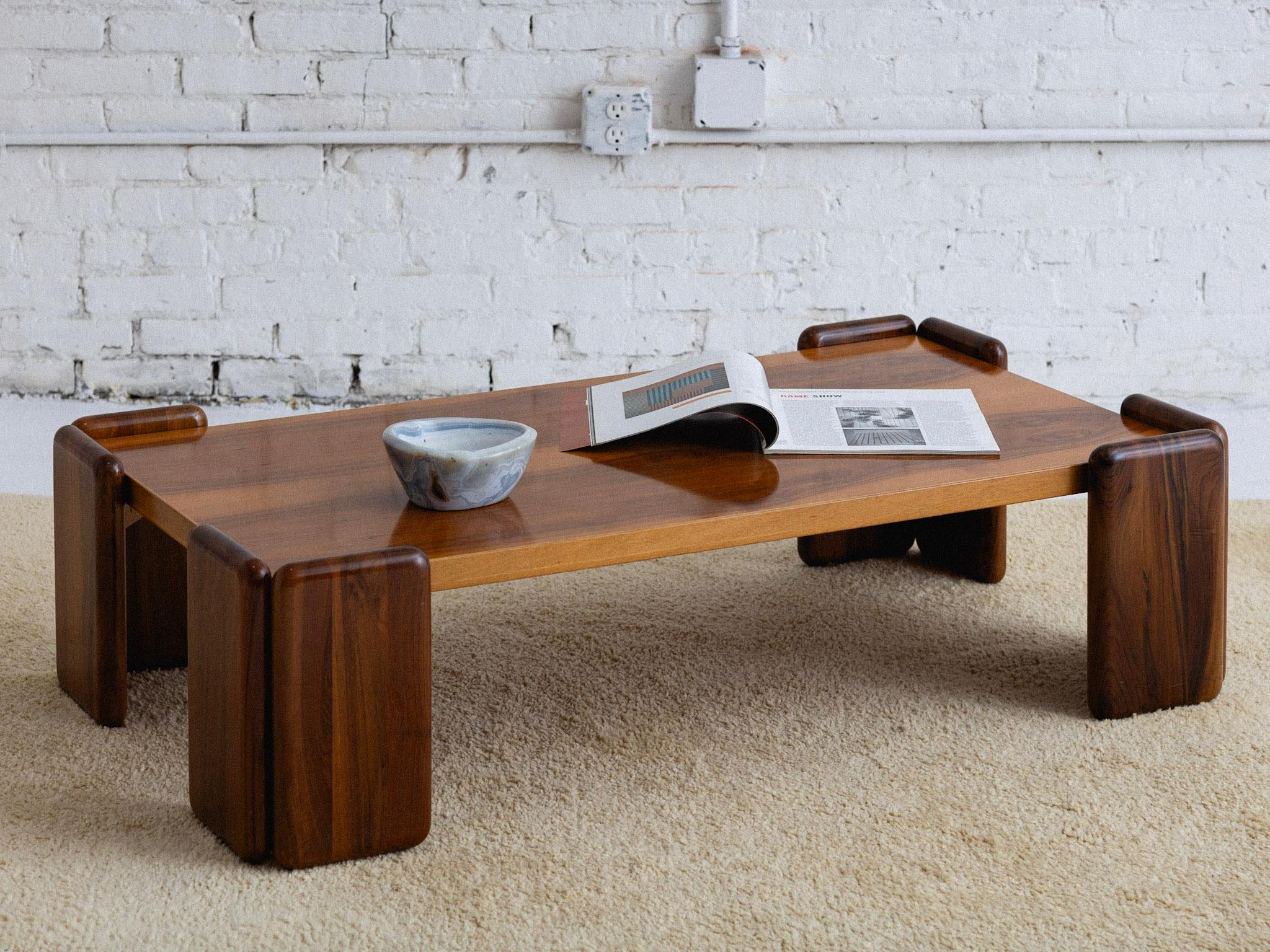 'Sapporo' Wood Coffee Table by Mario Marenco for Mobil Girgi 7