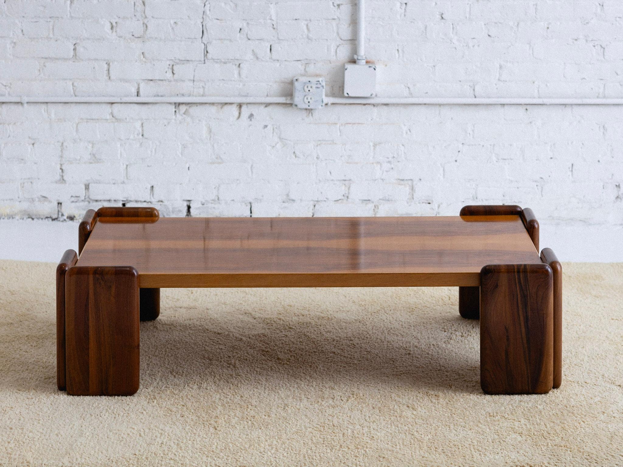 Mid-Century Modern 'Sapporo' Wood Coffee Table by Mario Marenco for Mobil Girgi