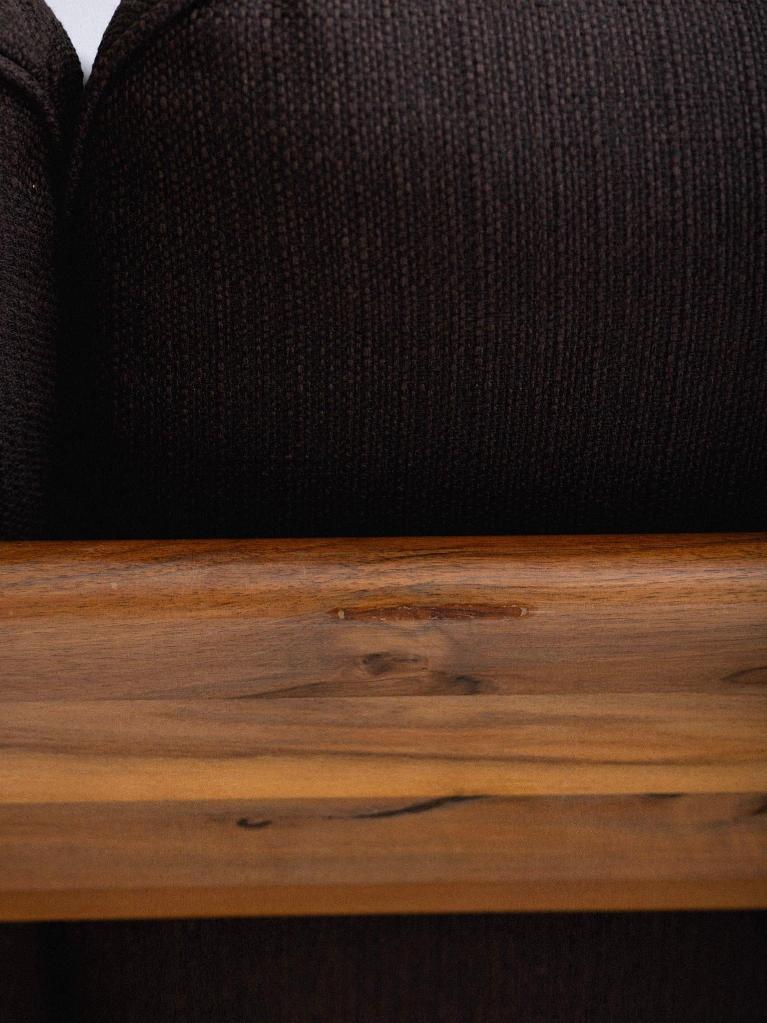 'Sapporo' Wood Frame 3 Seat Sofa by Mario Marenco for Mobil Girgi 5
