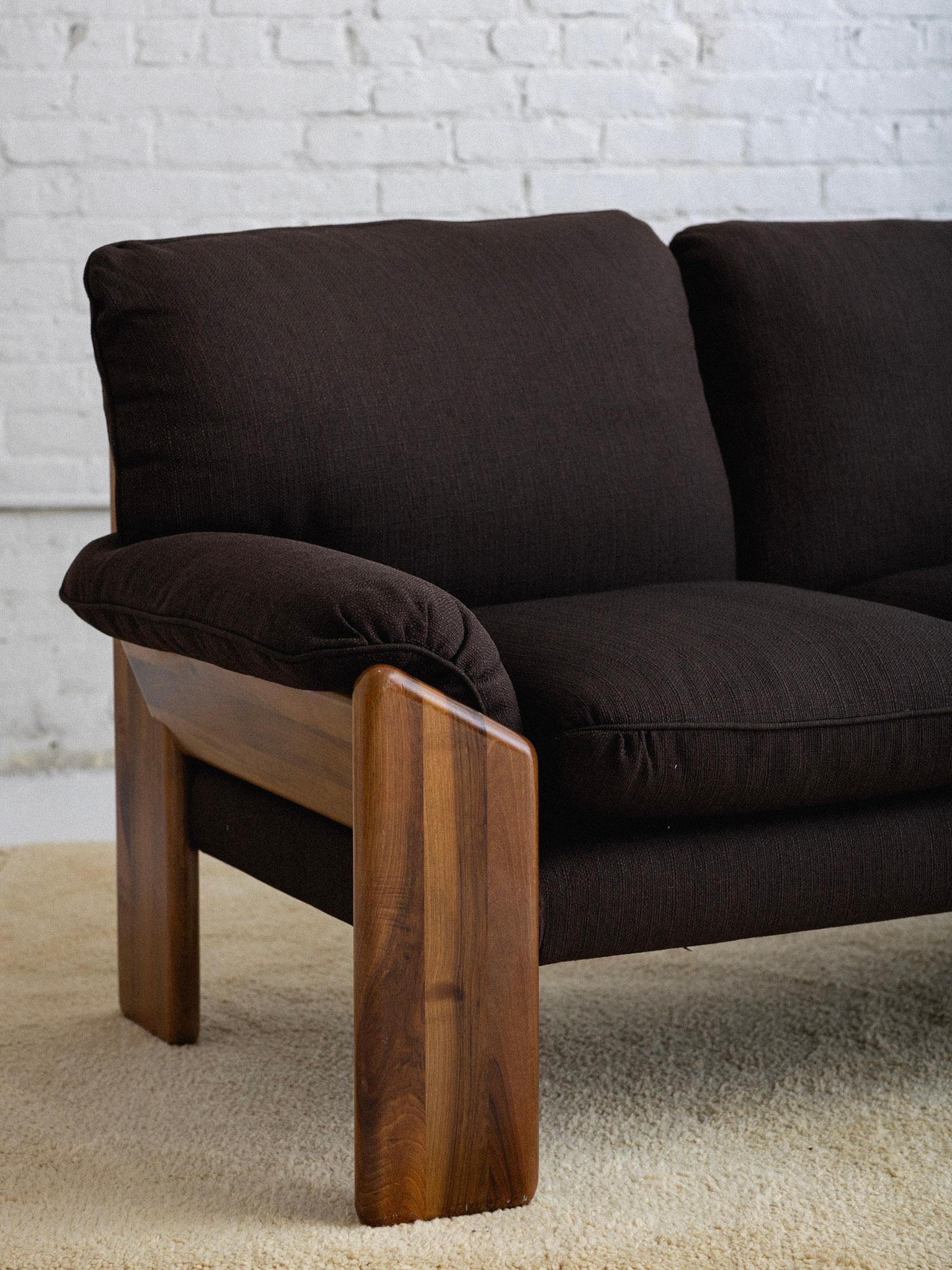 20th Century 'Sapporo' Wood Frame 3 Seat Sofa by Mario Marenco for Mobil Girgi