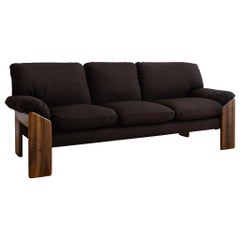 'Sapporo' Wood Frame 3 Seat Sofa by Mario Marenco for Mobil Girgi