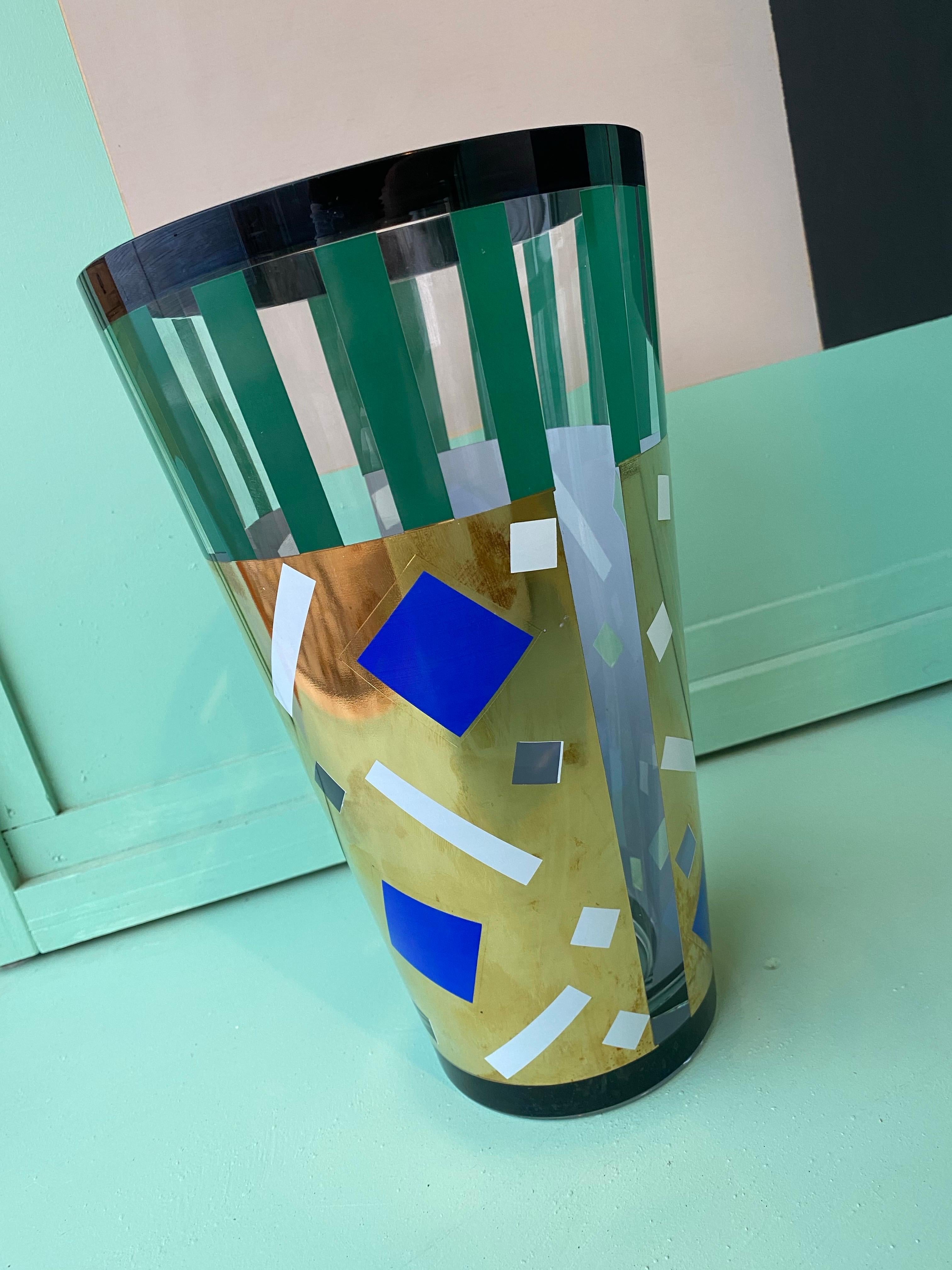 Vase Saqqarah de Nanae Umeda, imprimé par Egizia pour Sottsass Associati 1995 en vente 4