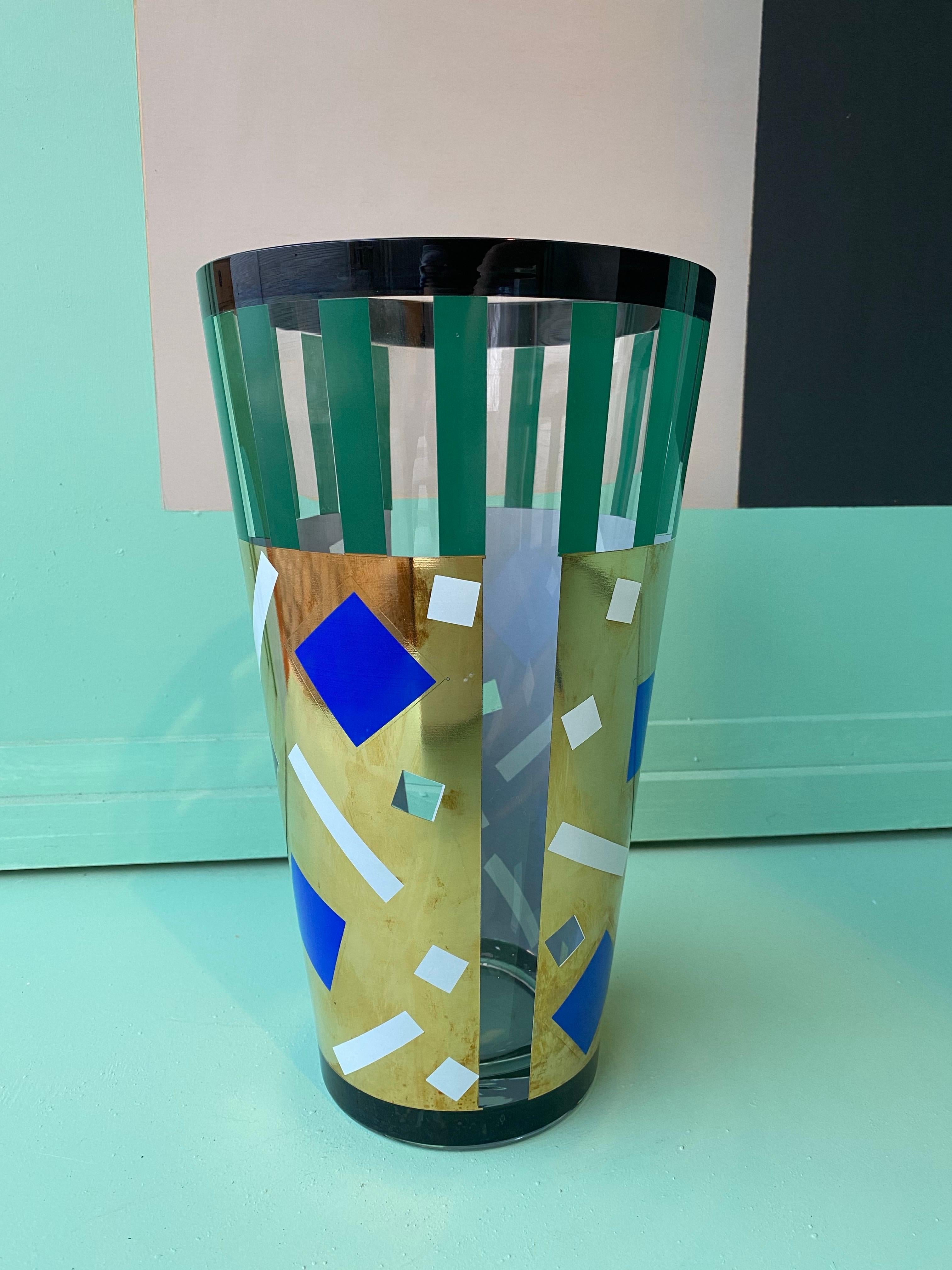 Vase Saqqarah de Nanae Umeda, imprimé par Egizia pour Sottsass Associati 1995 en vente 2