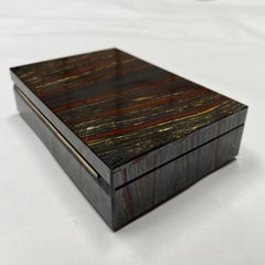 Saqquara Tiger Iron Jewelry Box by Obsydian Stone