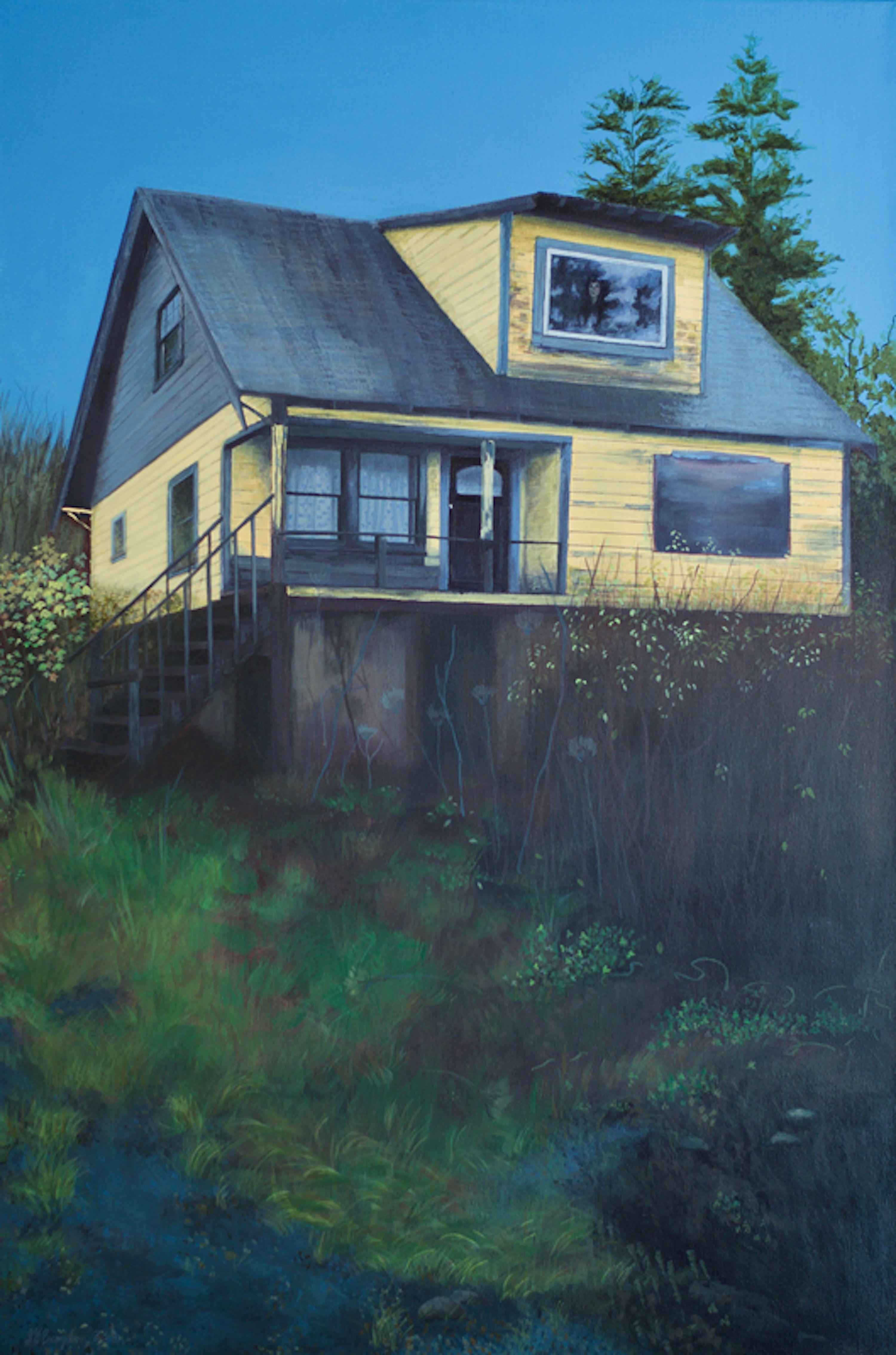 Sara Brogdon Landscape Painting - Trespassing, Painting, Acrylic on Canvas