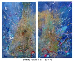 Butterfly Fantasy - Diptych on canvas
