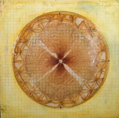 Untitled (4 Petals) : Encaustic work of art