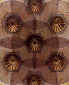 Untitled (7 Poppy Pods) : Encaustic work of art