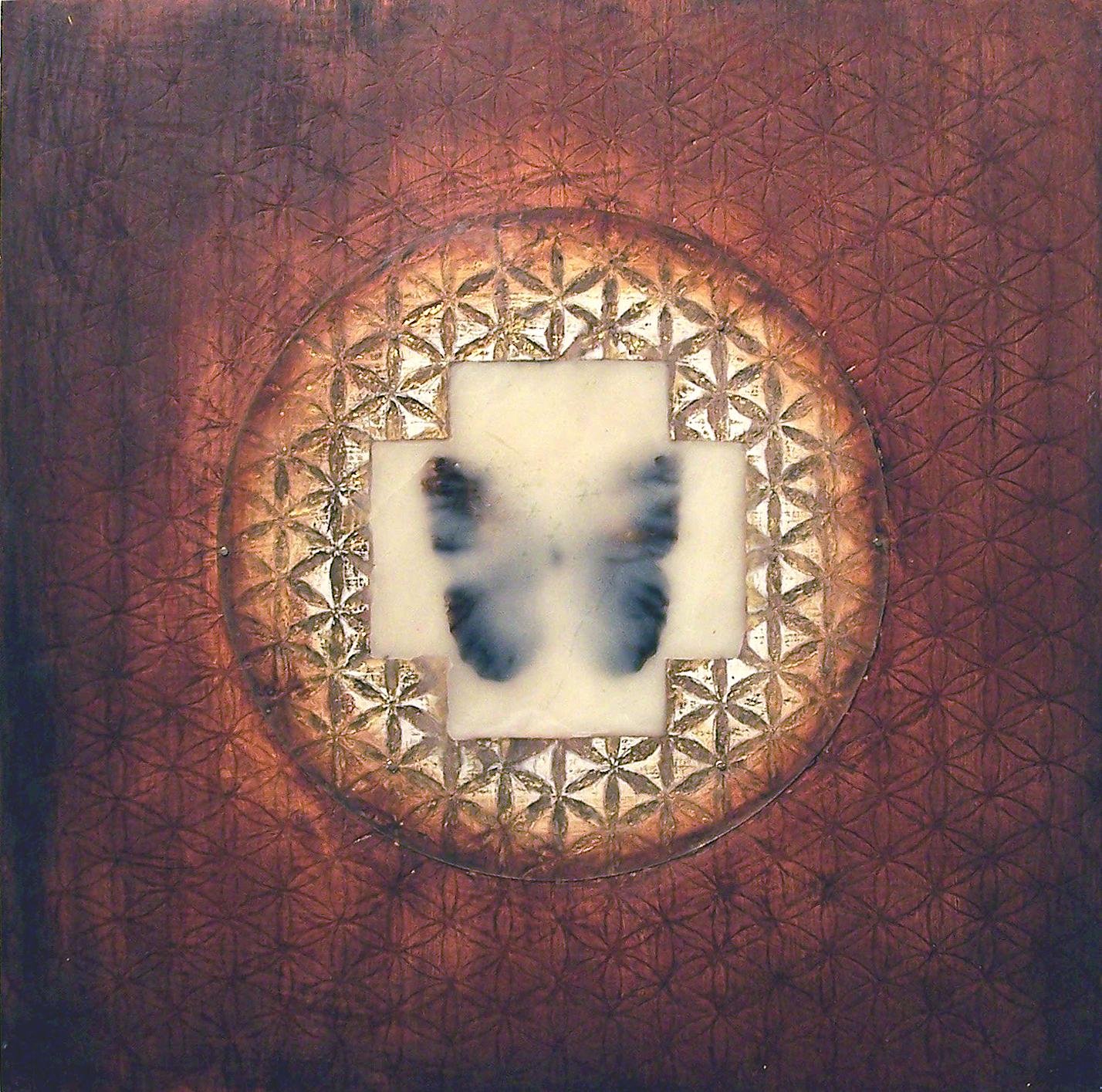 Sin título (Mariposa) : obra de arte en técnica mixta - Mixed Media Art de Sara Crisp