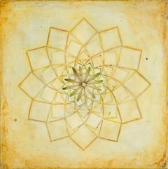 Untitled (Coneflower Petals) : Encaustic work of art