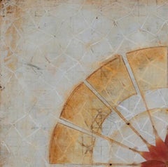 Untitled (Daisy Wheel) : Encaustic work of art