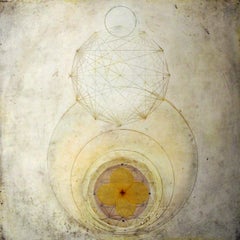 Sans titre (Trois anneaux) : Œuvre d
art à l
encaustique