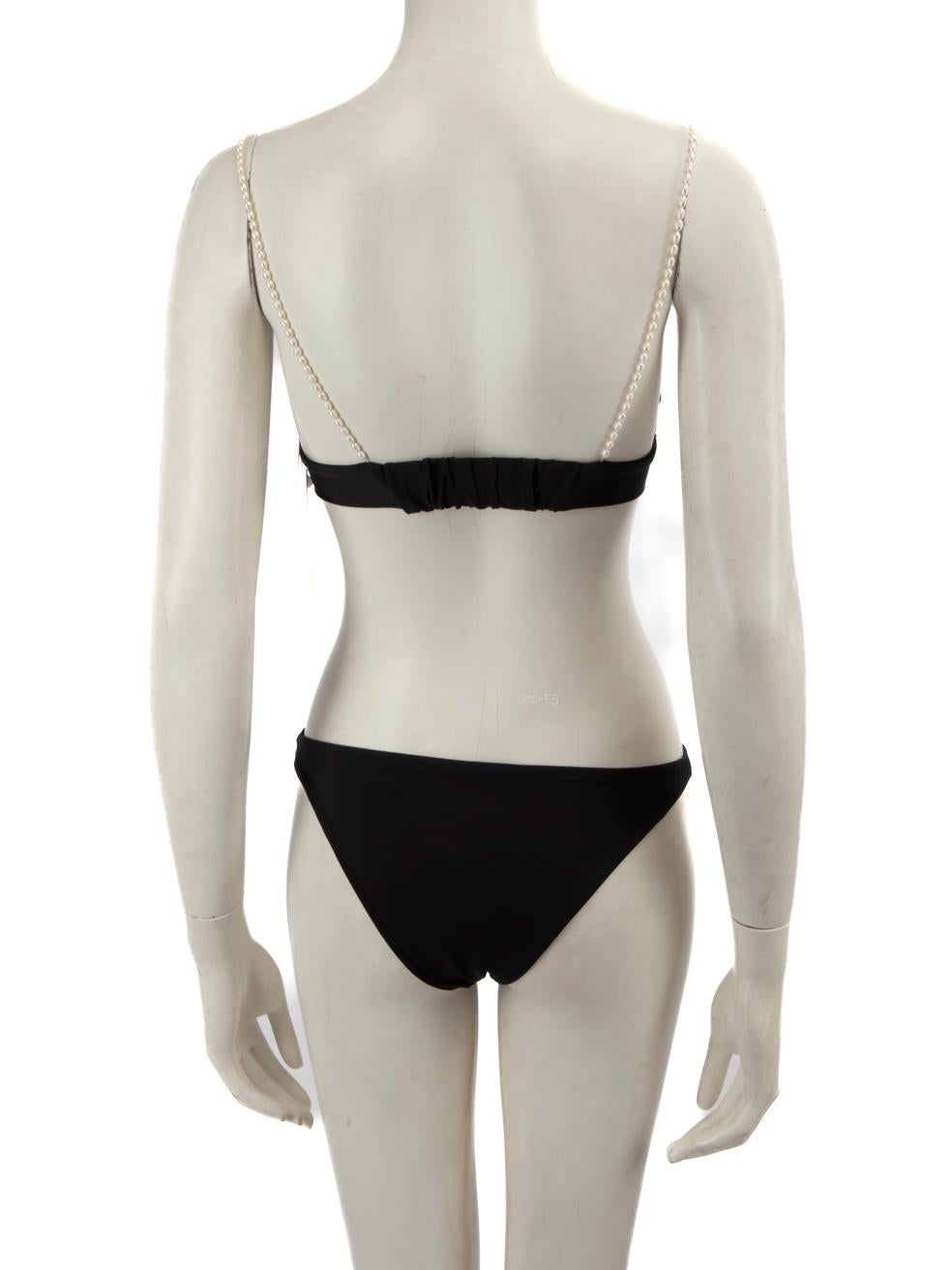 Sara Cristina Black Bikini Set Size S In New Condition In London, GB