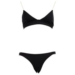 Sara Cristina Black Bikini Set Size S