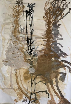 Gone to Seed (Next Year) 01: Earth Pigment Painting by Sara Dudman RWA