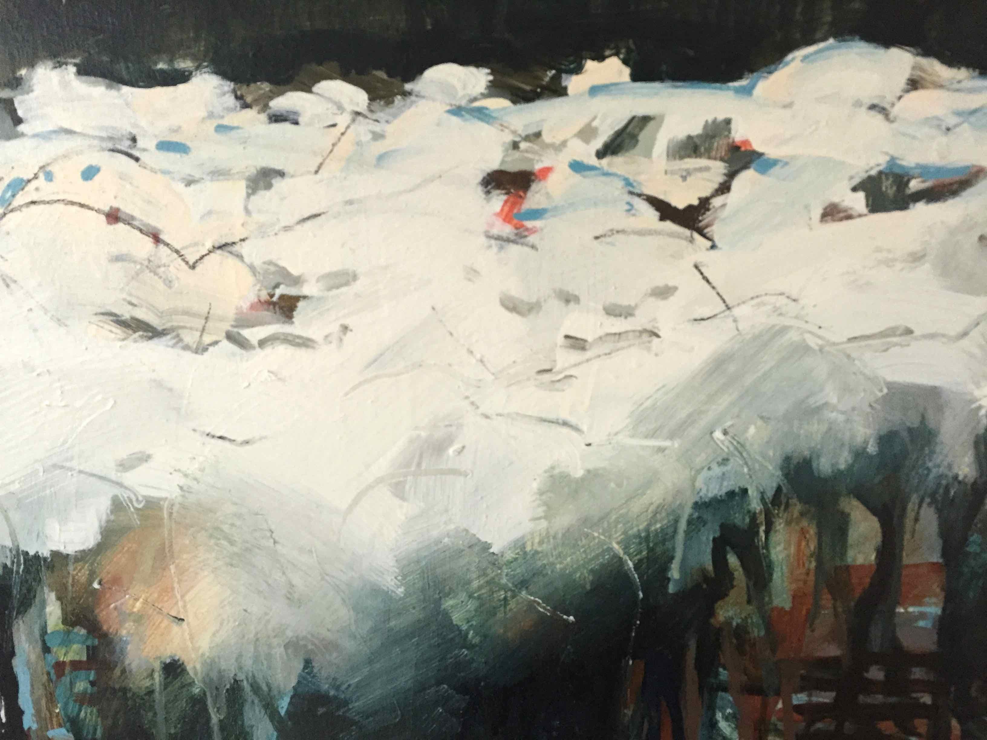 Rounding Up (June) II: Oil Painting by Sara Dudman RWA For Sale 3