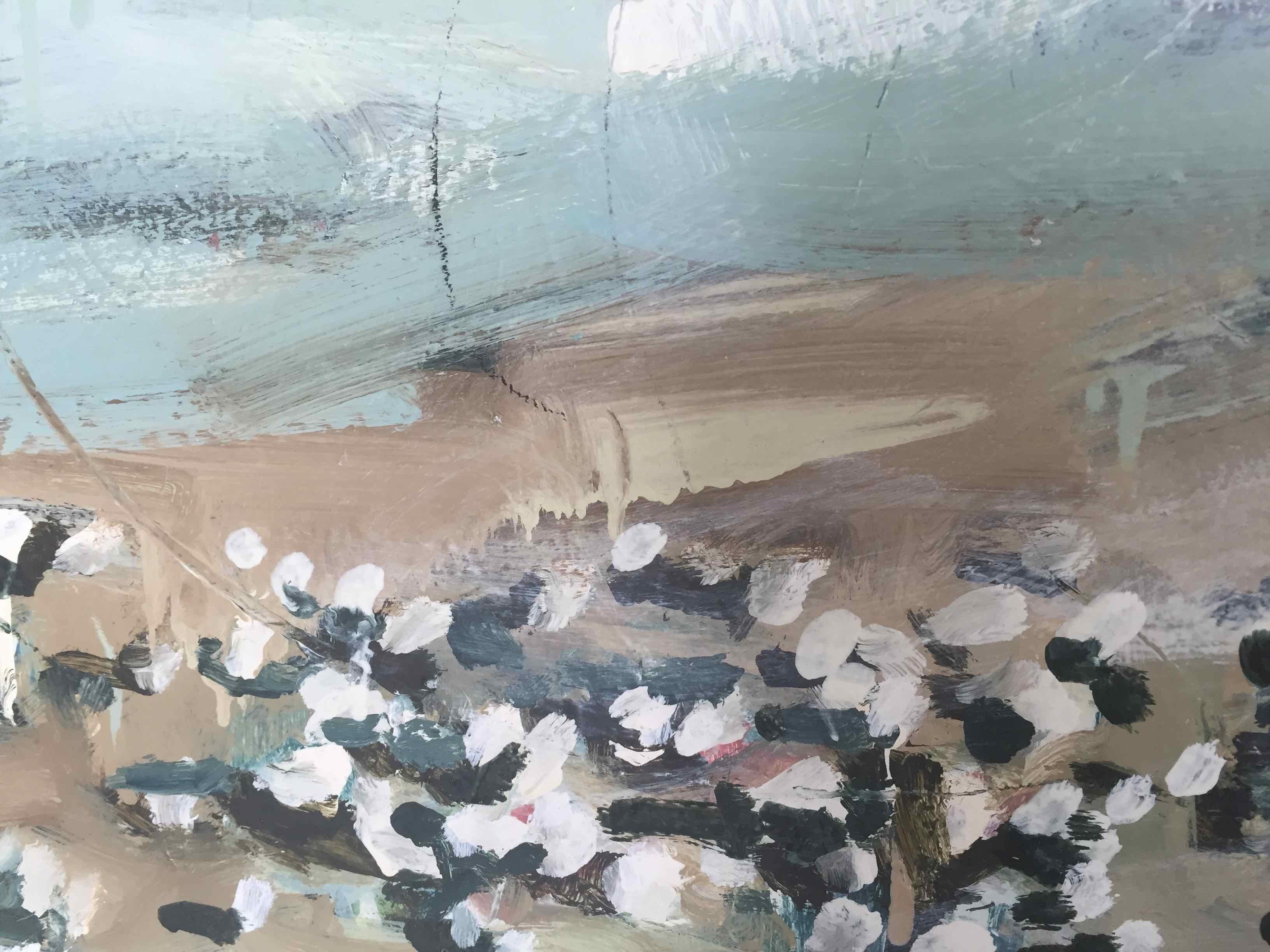 Sandpipers and Arctic Terns: Oil Painting by Royal West Acadamician 3