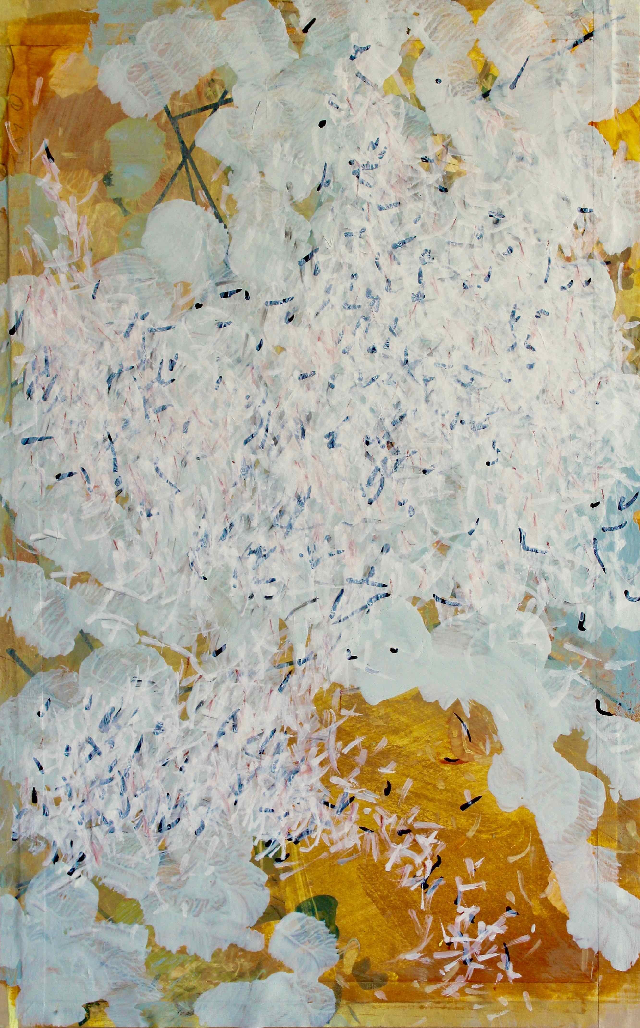 Swarm 1: Painting of a Swarm of White Butterflies by Royal West Academician