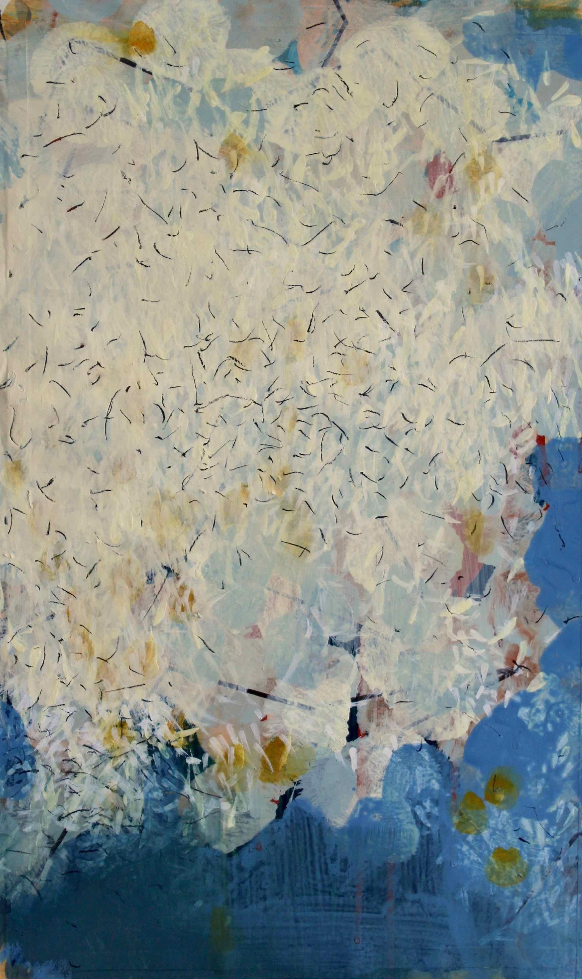 Swarm 2: Painting of a Swarm of White Butterflies by Royal West Academician