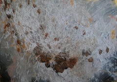 Swarm Study 2: Painting of Brown Butterflies in flight by Royal West Academician