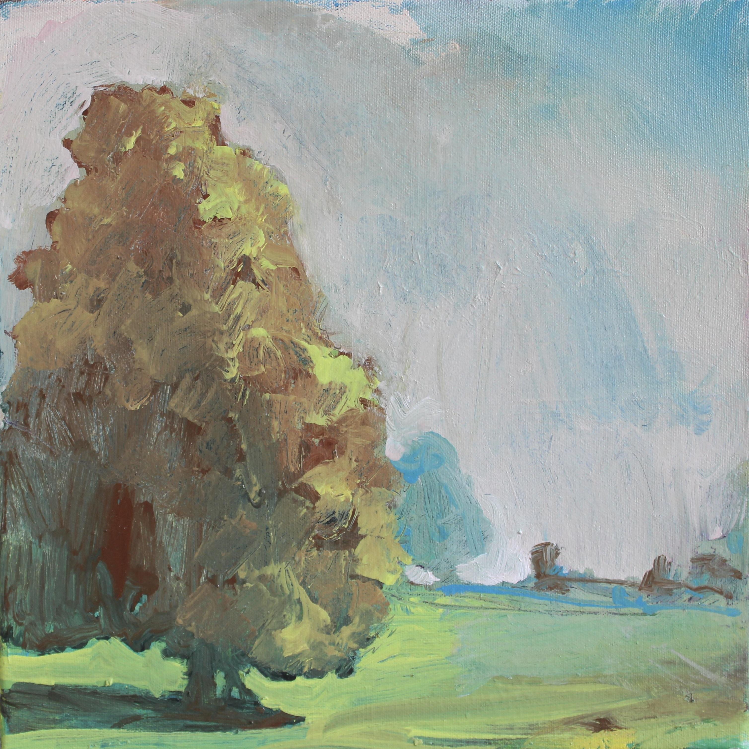 The Idea of A Tree 3, oil painting study by Sara Dudman RWA For Sale 2
