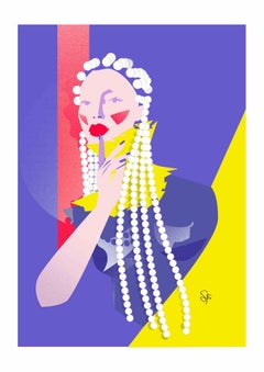 Lady Pearl - Original Giclée Print by Sara Franzese - 2021
