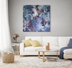 In the Space Before Time large abstract wax and egg tempera painting