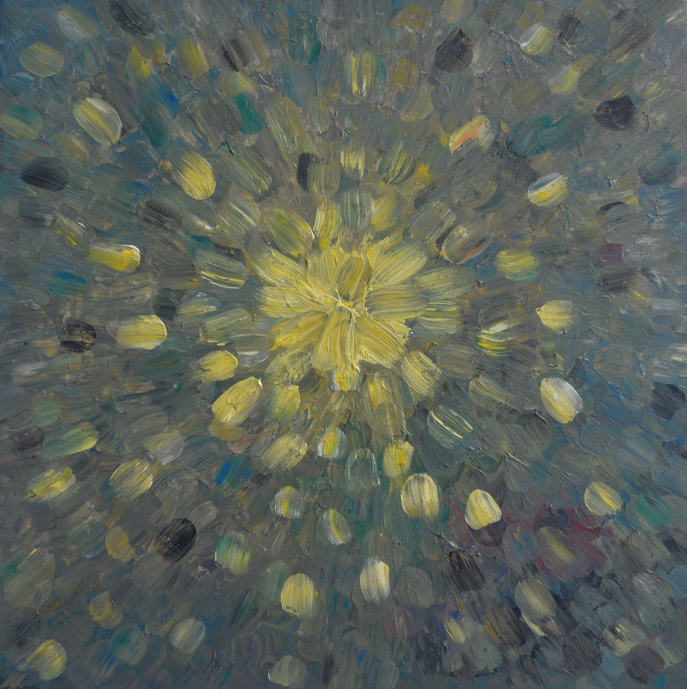 Sara Gardner Abstract Painting - Bright Light in Dark Times, Painting, Acrylic on Canvas