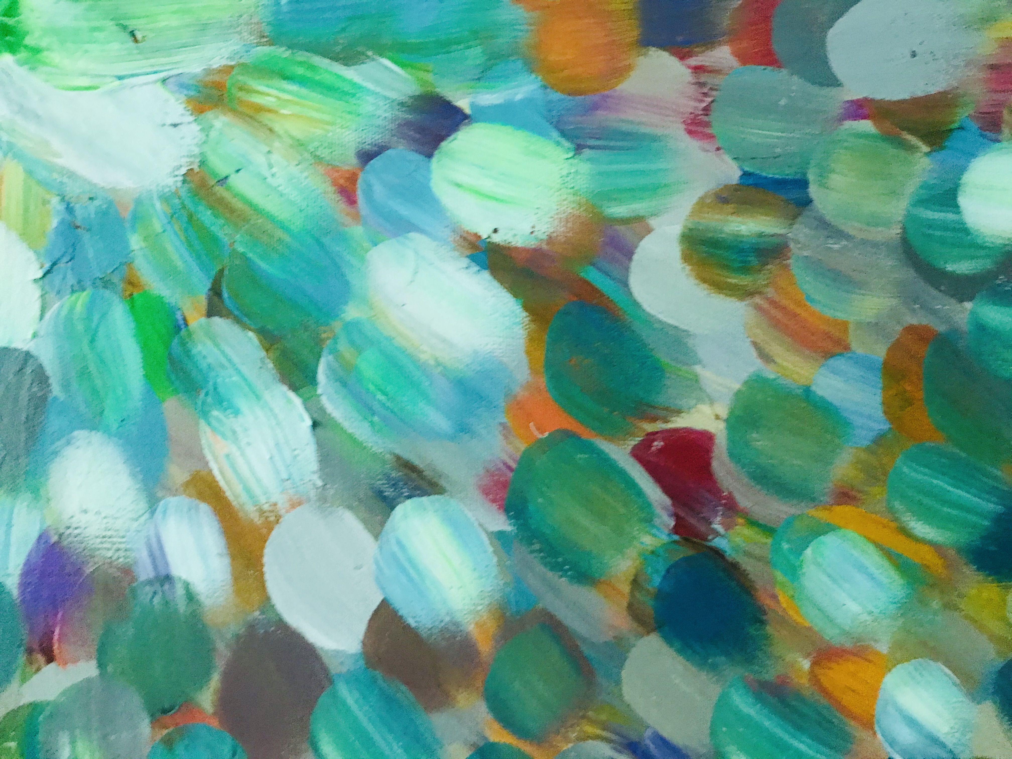 Estallido, Pintura, Acrílico sobre lienzo - Painting Abstracto de Sara Gardner