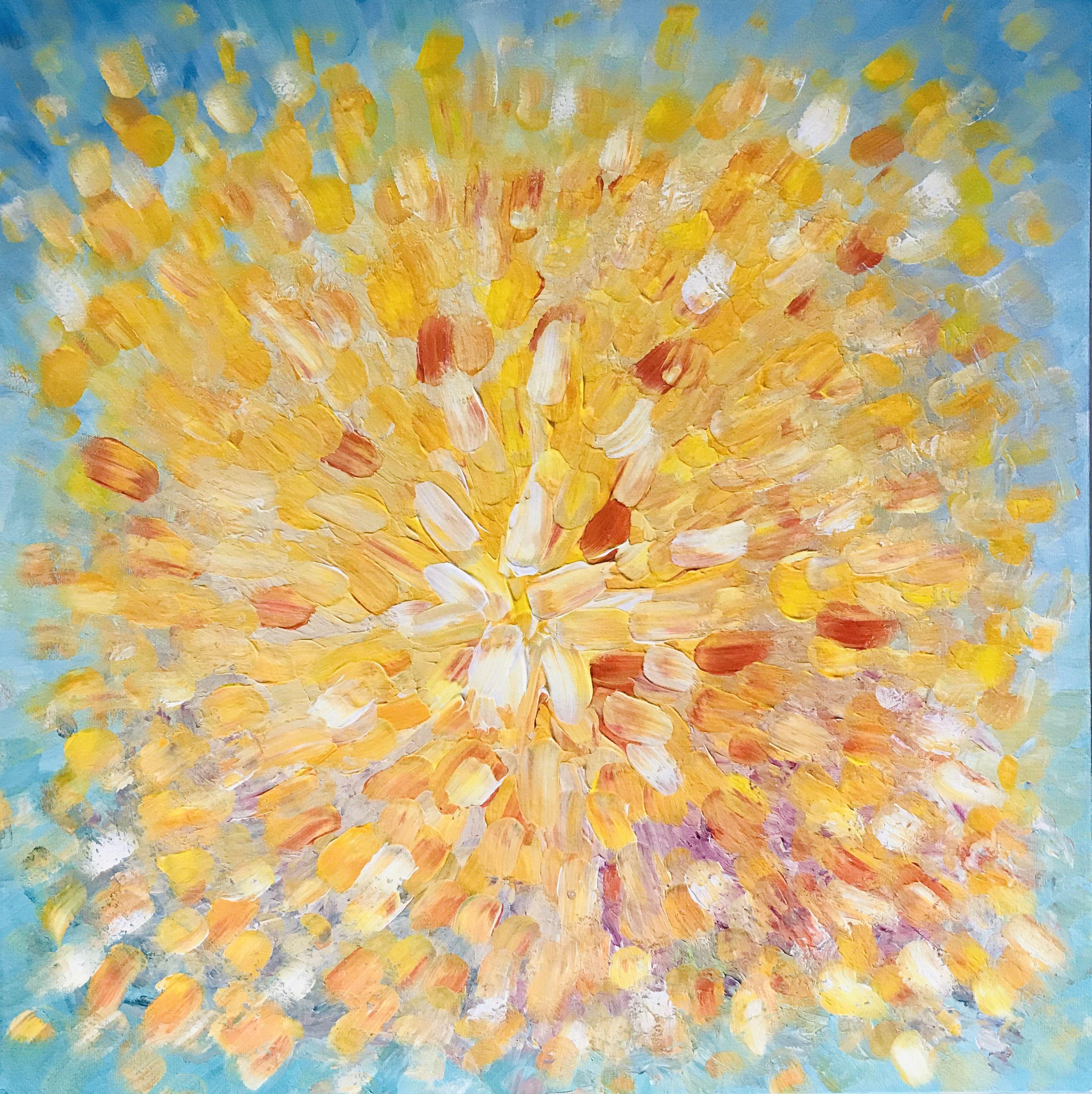 Abstract Painting Sara Gardner - Marvel, Peinture, Acrylique sur Toile