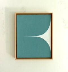 New Alphabet (Aqua Velva), Contemporary, Abstract, Color- Blocking, Painting