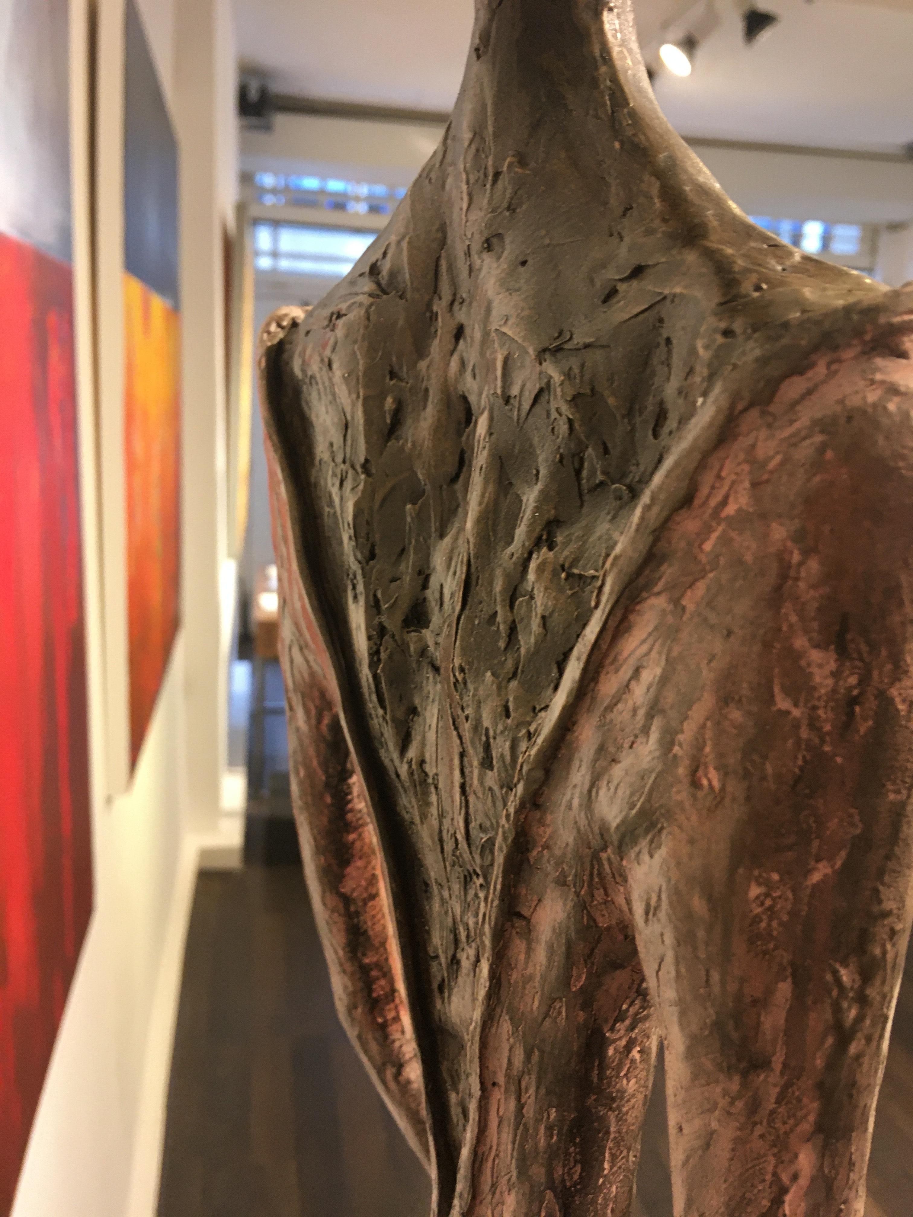 Daiquiri (bronze resin) - contemporary tall figure female fashion sculpture  For Sale 1