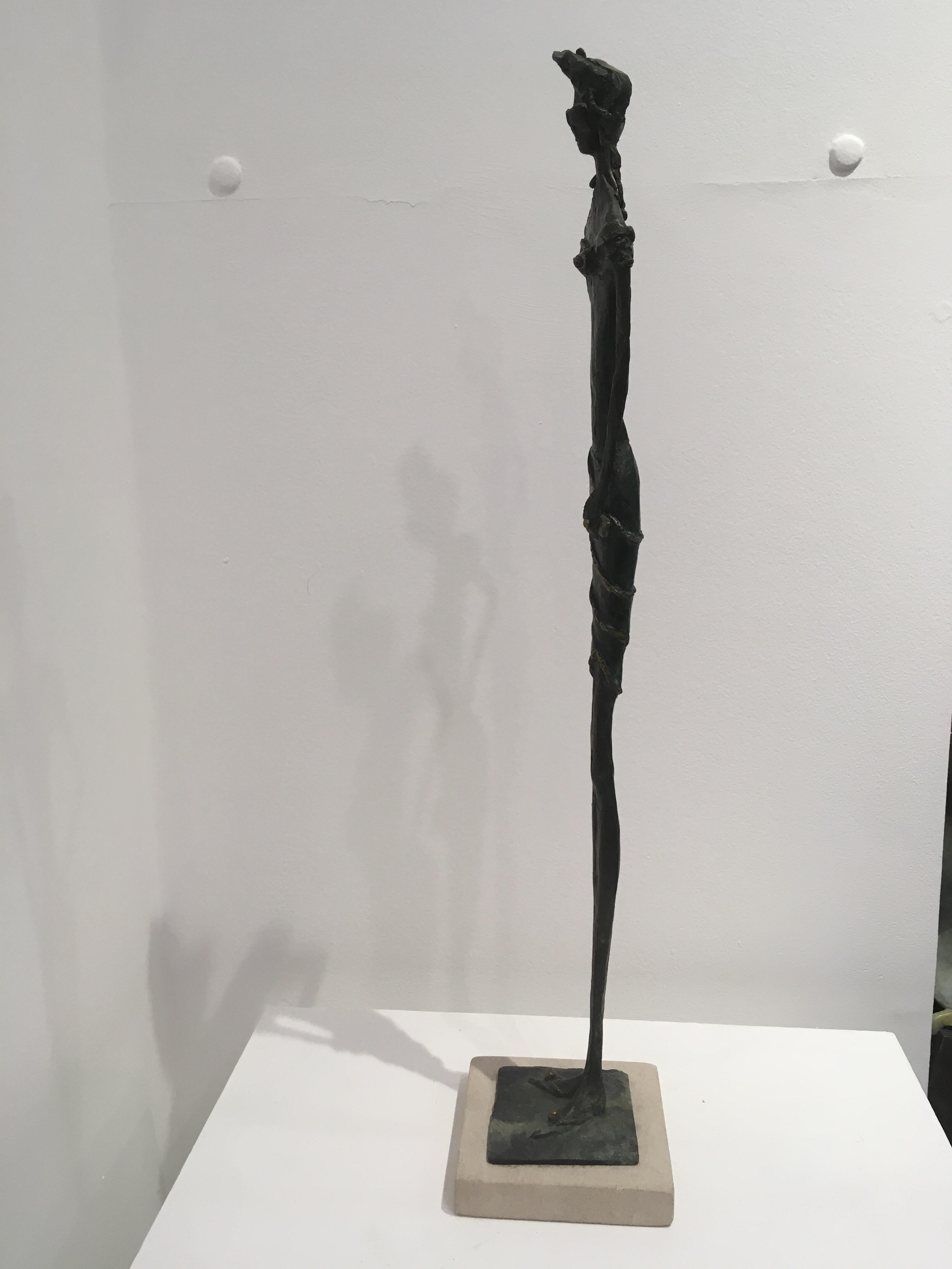 Sara trained under Ken Hughes, a pupil of Henry Moore, at Bath Academy of Art. There she achieved a first class honours degree in Sculpture and was awarded the Henry Moore Foundation Scholarship in 1982.

Her figures are all clothed and are light