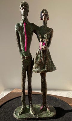 Party People - Limitierte Auflage einer figurativen Skulptur aus Bronze