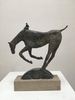 Per Ardua - contemporary animal horse bronze sculpture