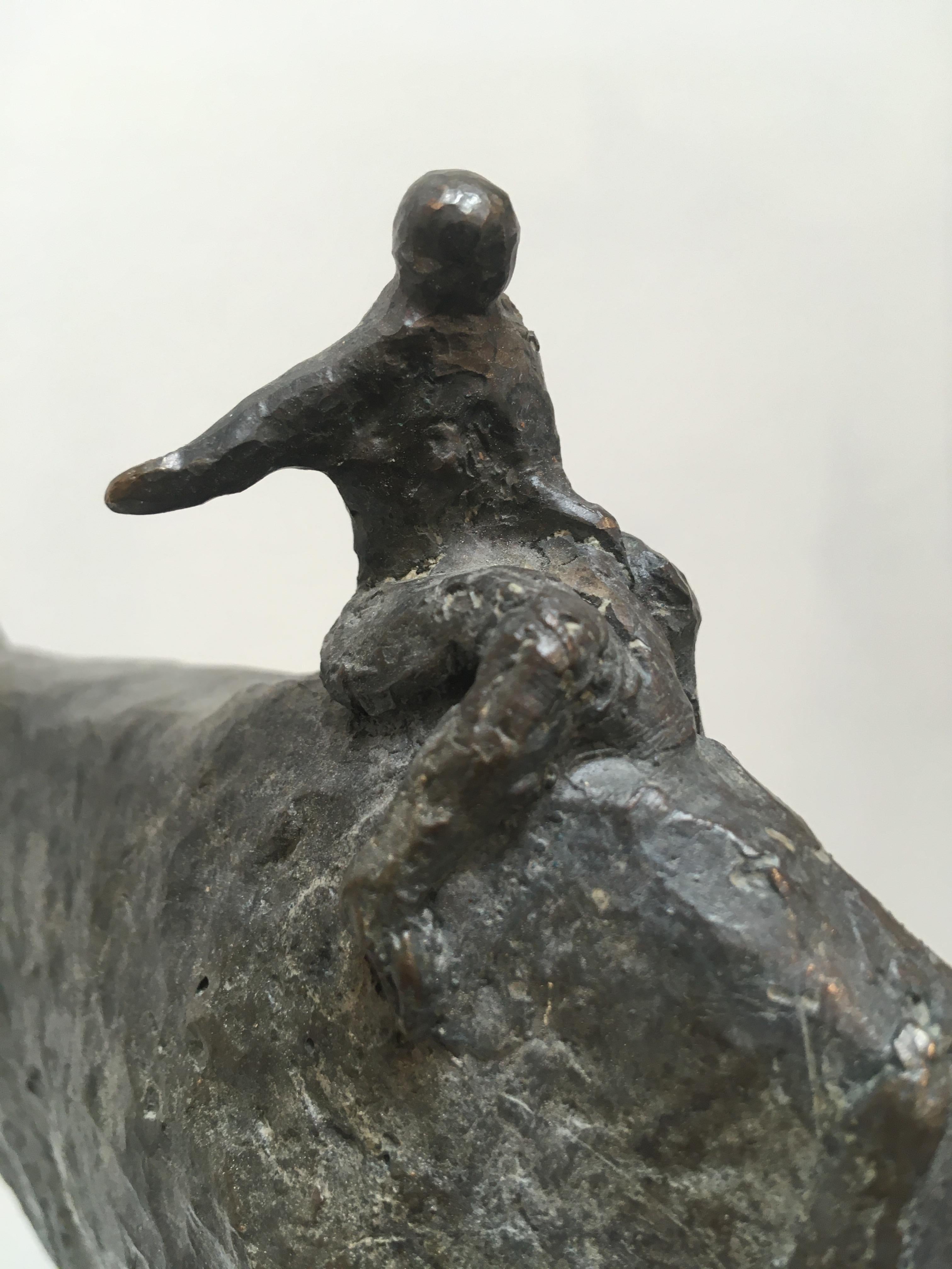 Per Ardua - contemporary animal horse bronze sculpture  - Contemporary Sculpture by Sara Ingleby-Mackenzie