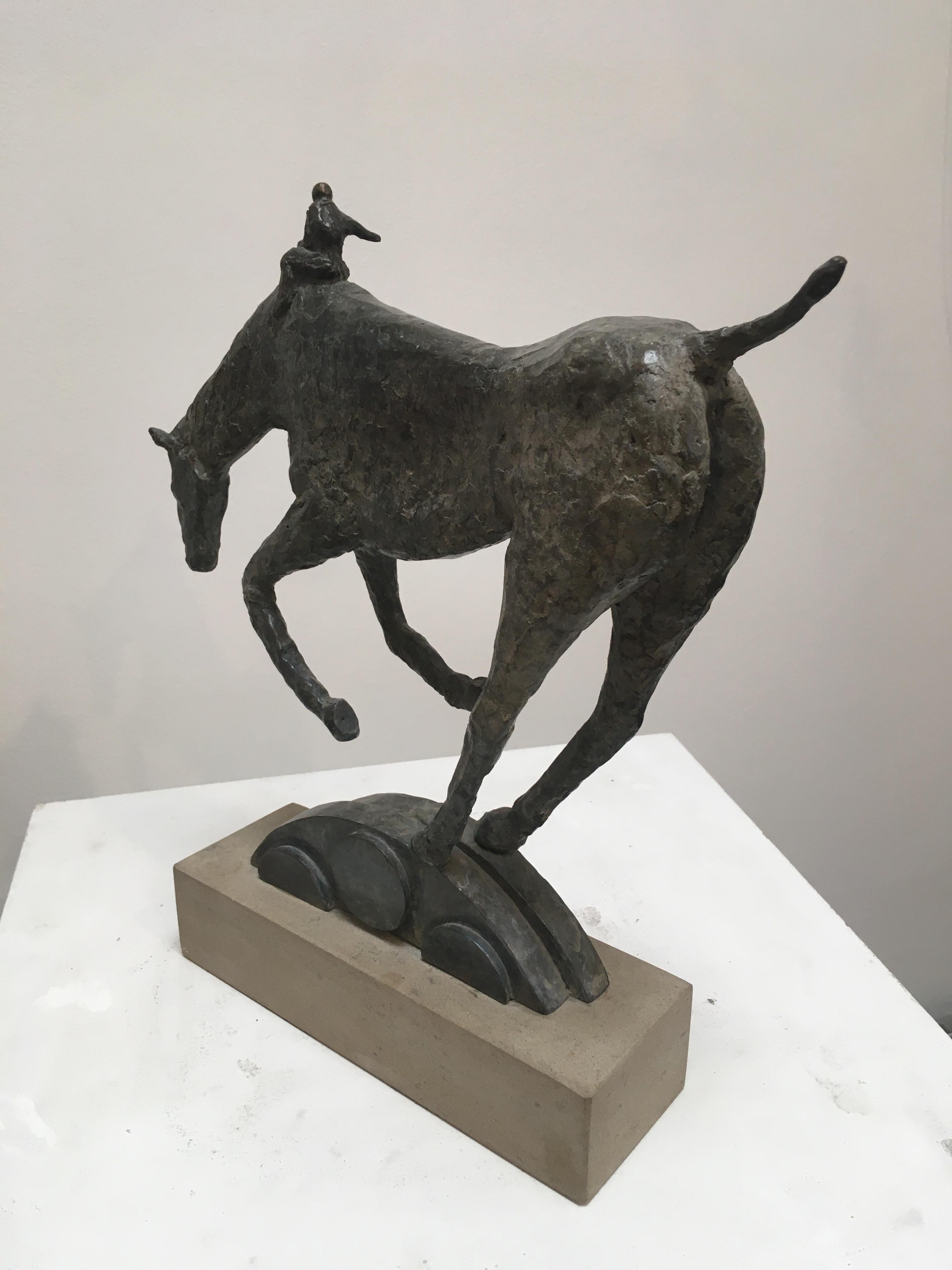 Per Ardua - contemporary animal horse bronze sculpture  For Sale 1