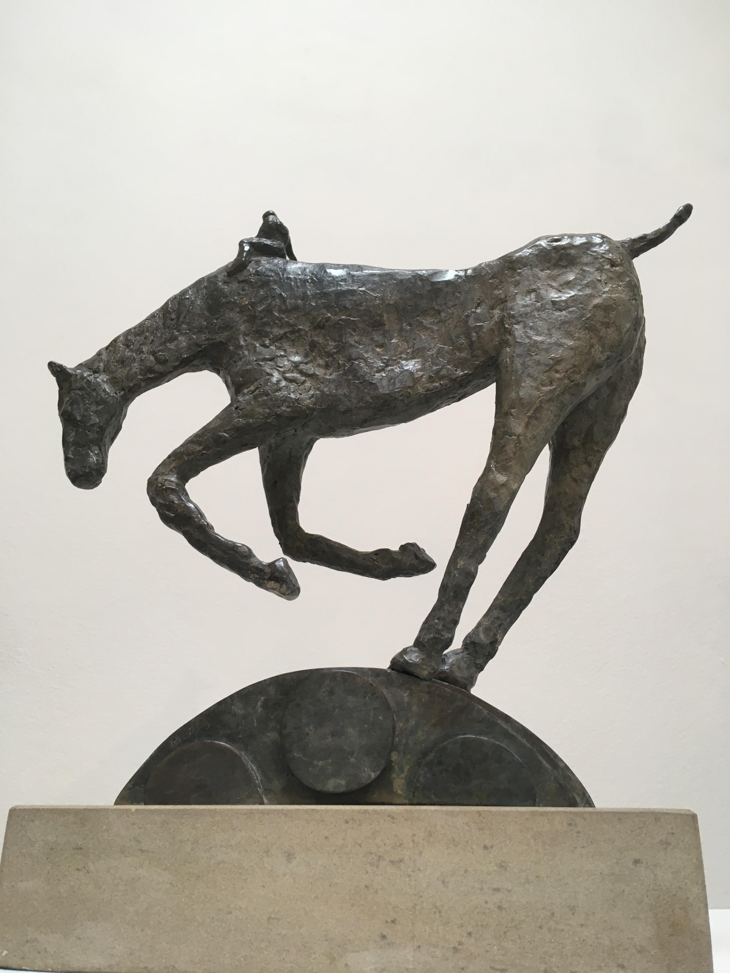 Per Ardua - contemporary animal horse bronze sculpture  For Sale 2