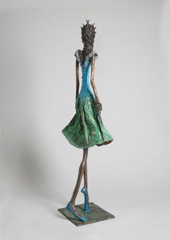 Springtime - Limitierte Auflage Figurative Skulptur aus Bronze