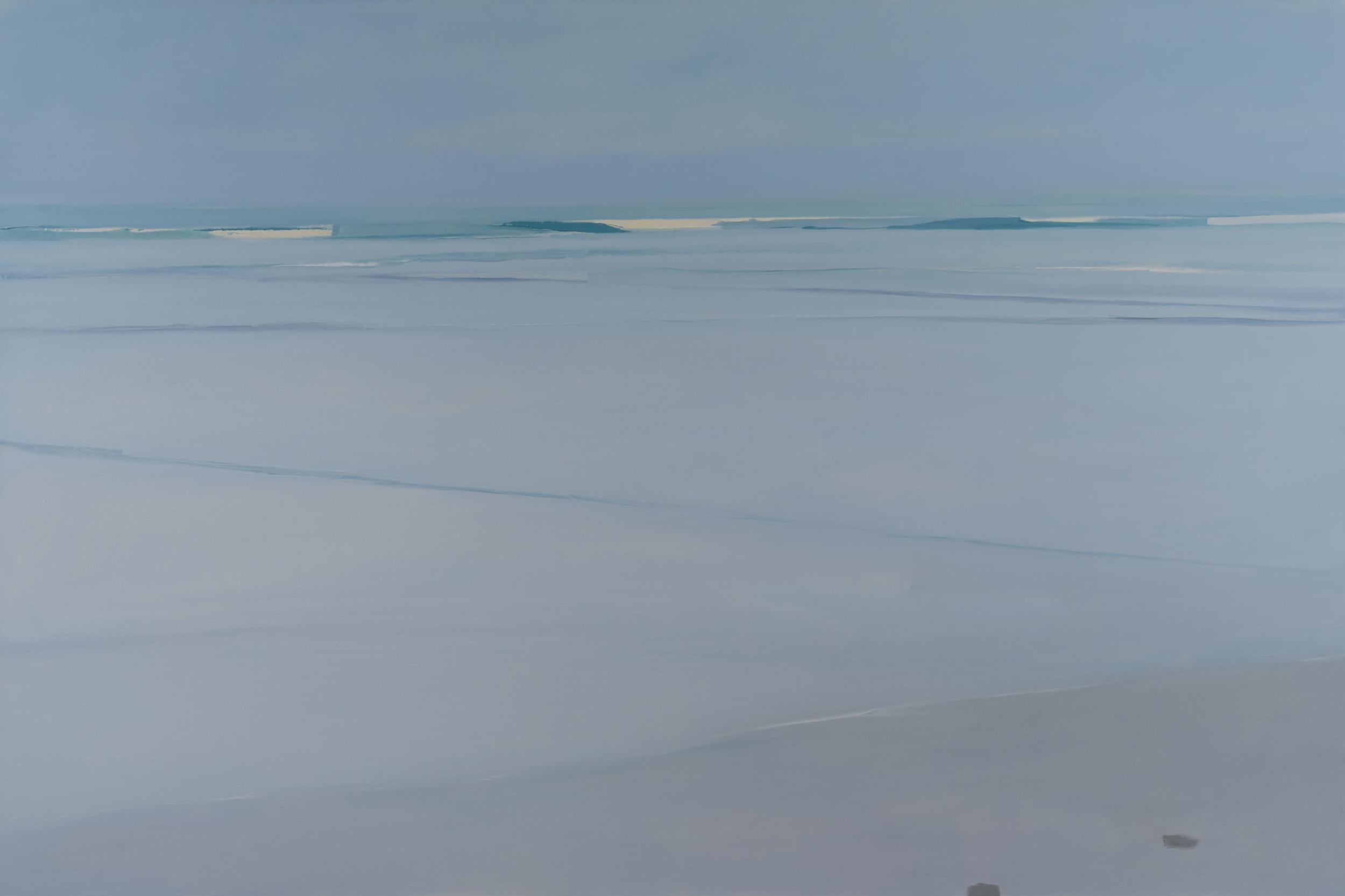 Sara MacCulloch Landscape Painting - "Beach waves" 2025 oil on canvas
