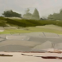 Peinture à l'huile sur toile - Paysage "Beach from water", Sara MacCulloch