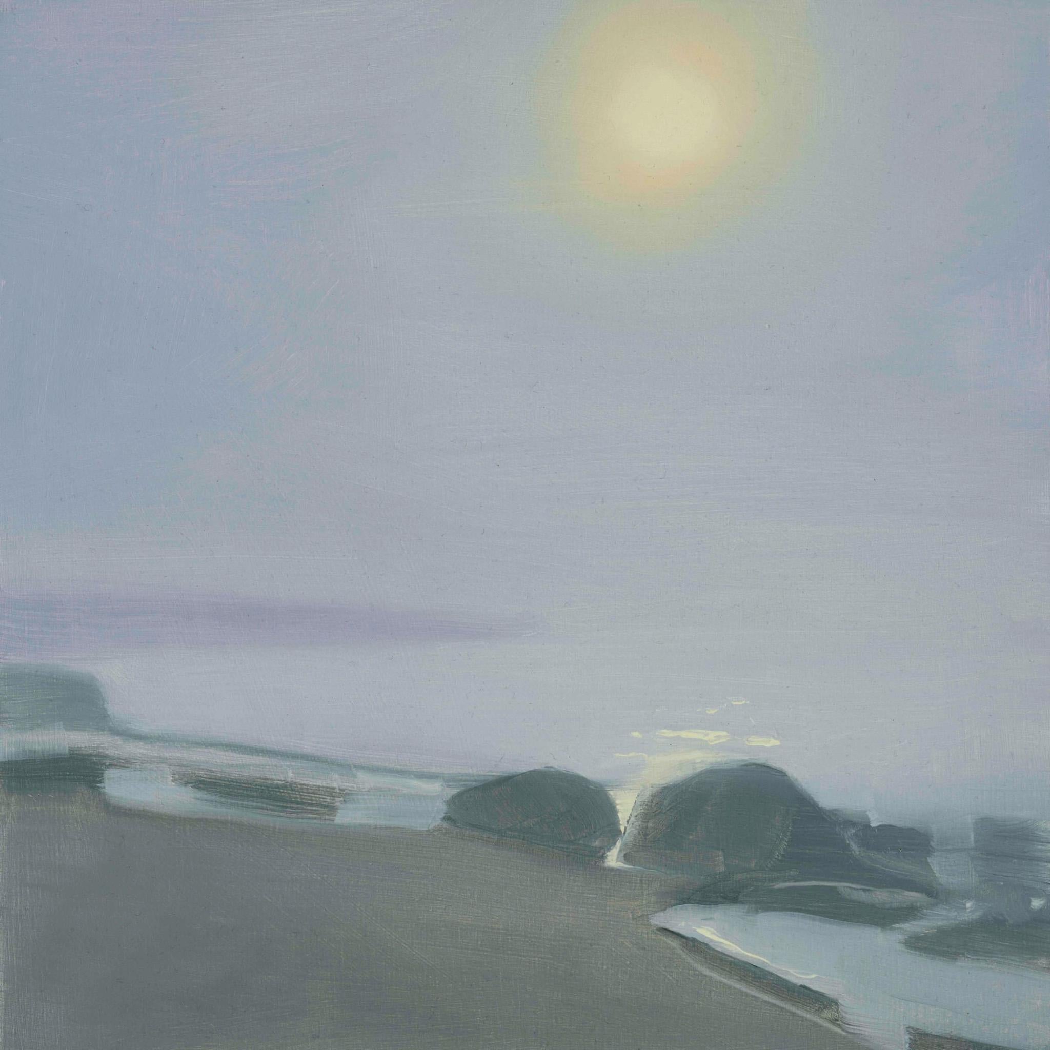 Sara MacCulloch "Fog sunrise at crystal crescent" 2025, oil on board