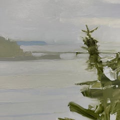 Sara MacCulloch "Great Spruce Head" Oil on Panel Landscape Painting