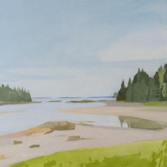 Sara MacCulloch "Inlet" Oil on Canvas Landscape Painting