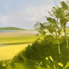 Sara MacCulloch "Bassa marea" - Paesaggio dipinto a olio su tela
