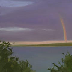 Sara MacCulloch "Rainbow disappearing" 2025 huile sur toile