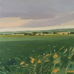 Peinture de paysage Sara MacCulloch « Summer Fields » à l'huile sur toile