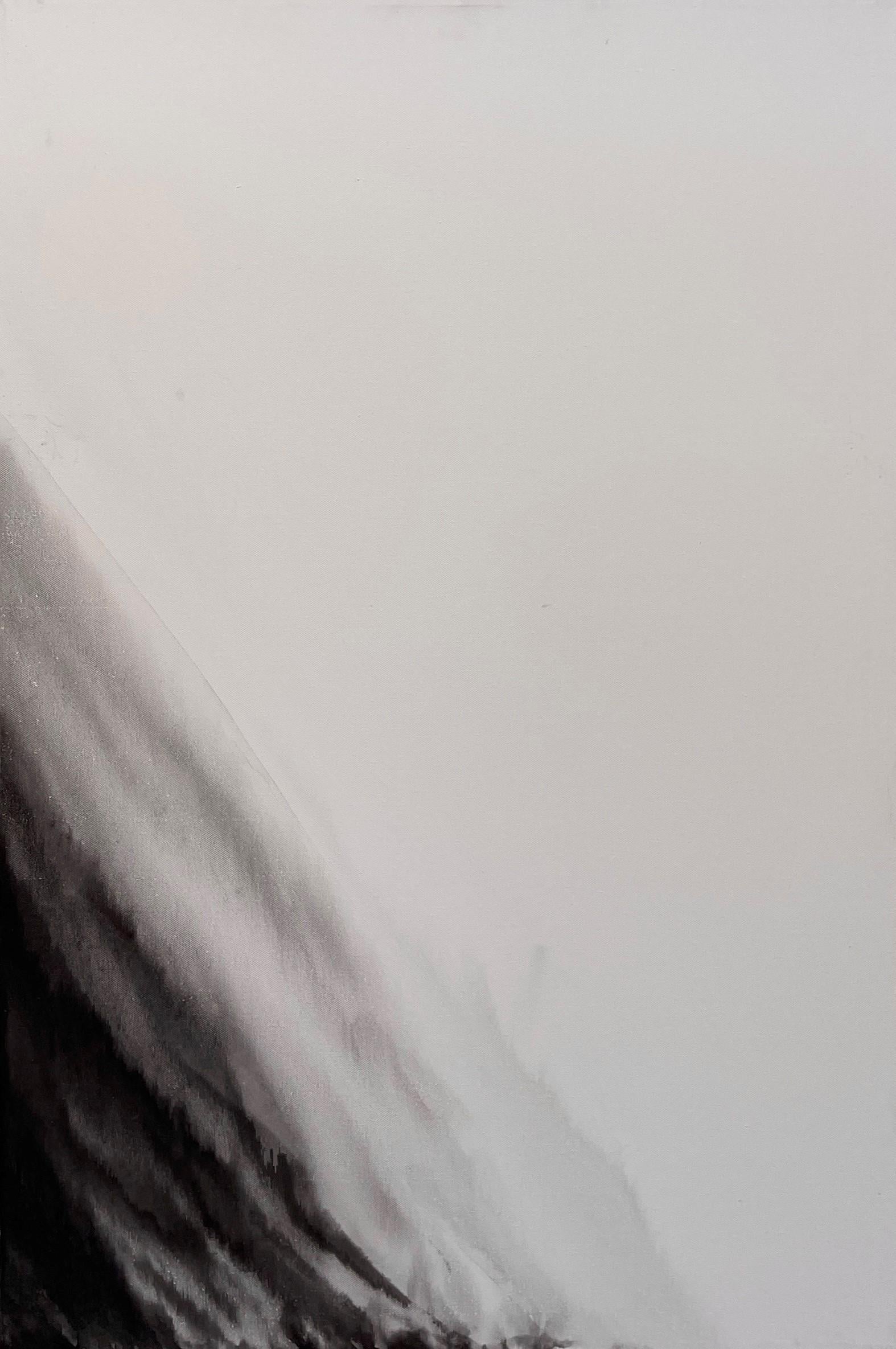 "La niebla se levanta" de Sara Melzer, Abstracto en blanco y negro
