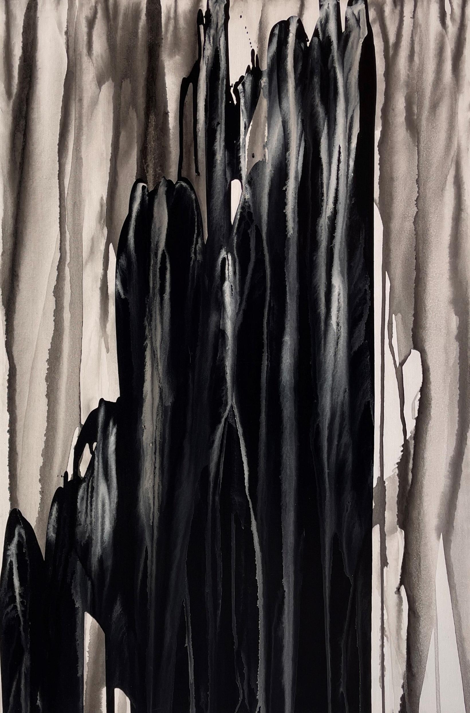 "Mar del Norte" por Sara Melzer, Abstracto en blanco y negro