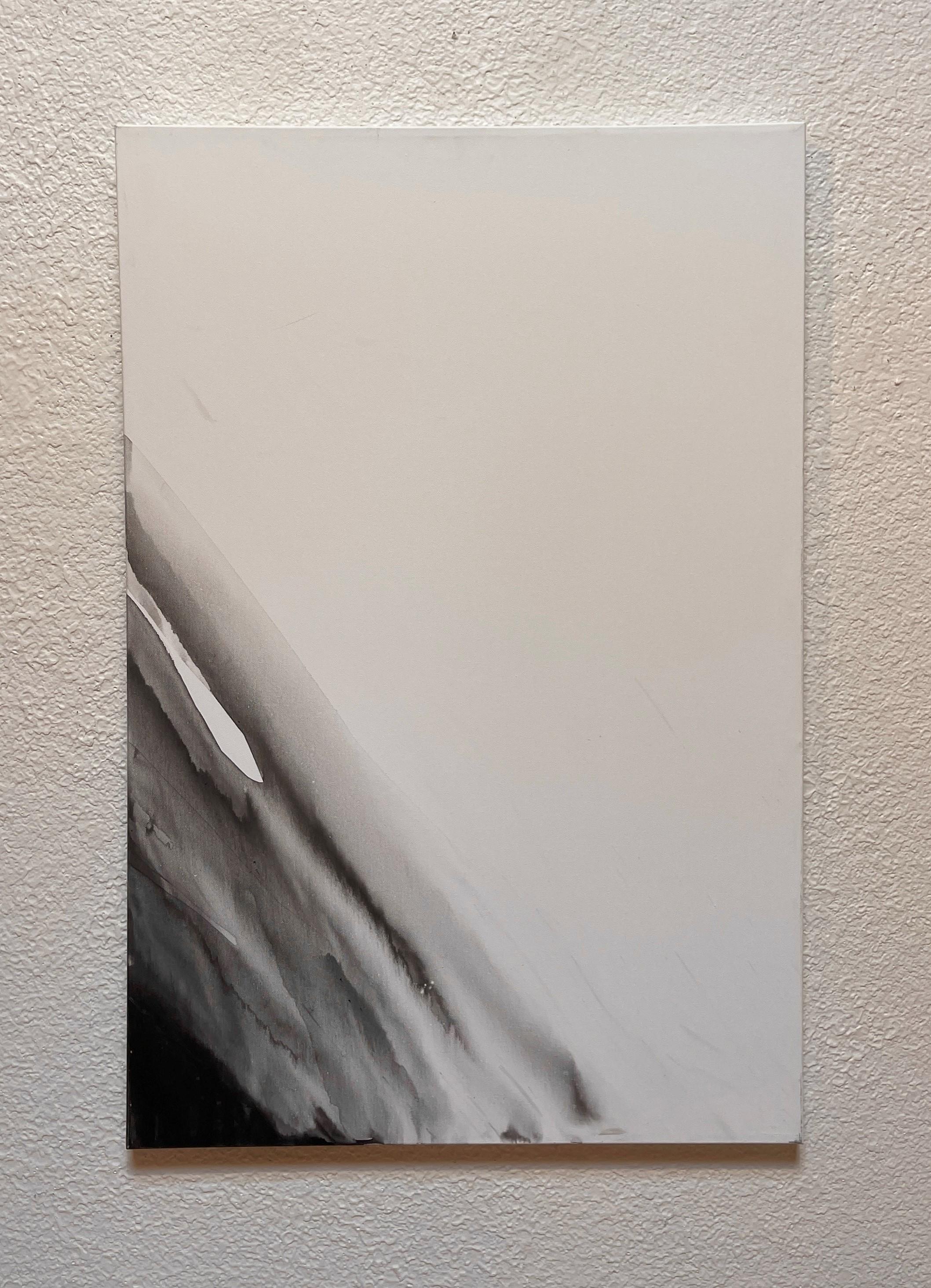 „Steep Descent“ von Sara Melzer, Abstraktes Schwarz-Weiß-Abstraktes im Angebot 1